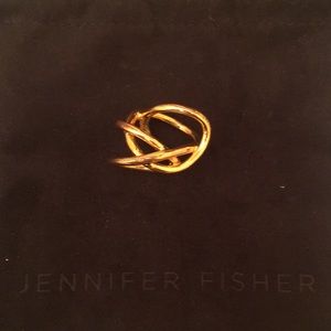 Jennifer Fisher Large Abstract Line Ring